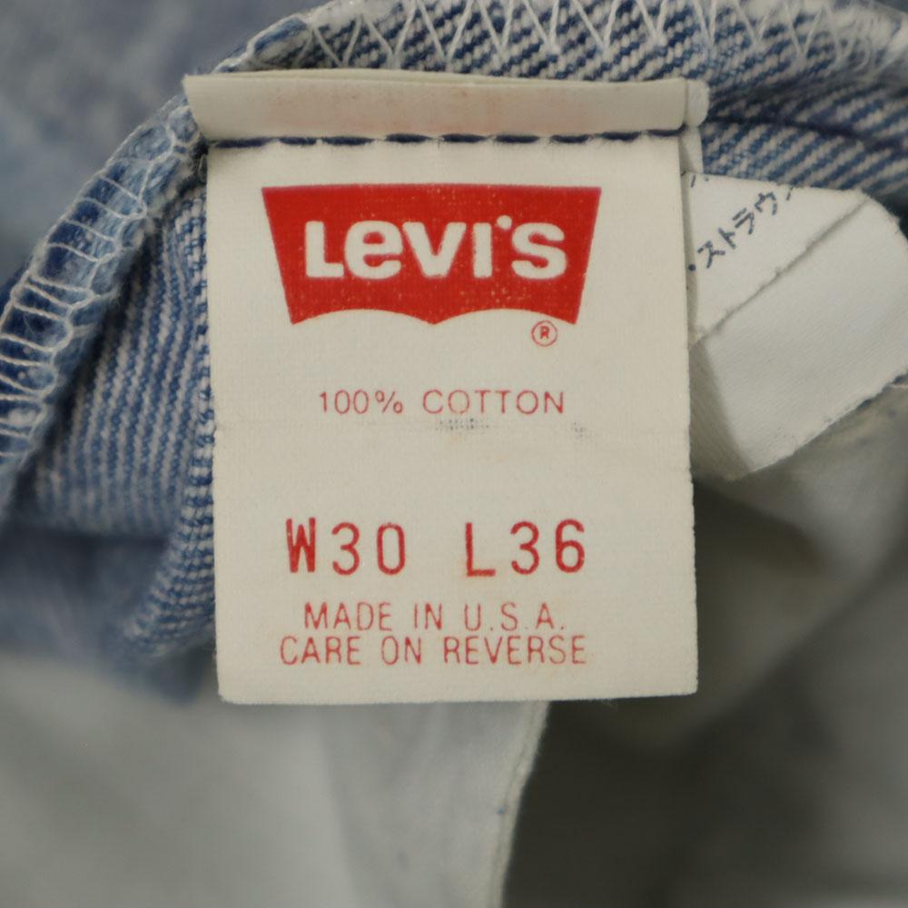 Levi's 90s Made in USA Denim pants W30 blue Jeans button fly Men's Used
