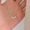925 Sterling Silver Necklace, Simple and Versatile Jewelry, Natural Freshwater Pearl Smile Collarbone Chain, Women's Ins Senior Sense 2026