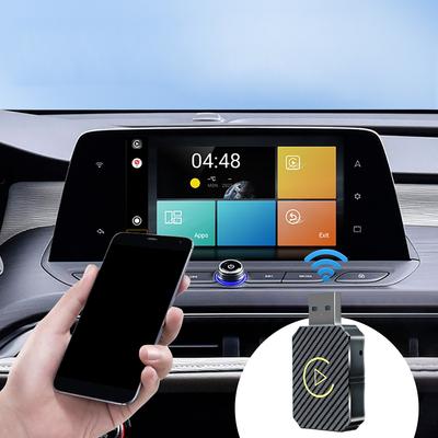 2 In 1 Wireless CarPlay Adapter&Android Mini Auto Wireless Adapter 5Ghz WiFi Type-C/USB Plug & Play Carplay Wireless Adapter