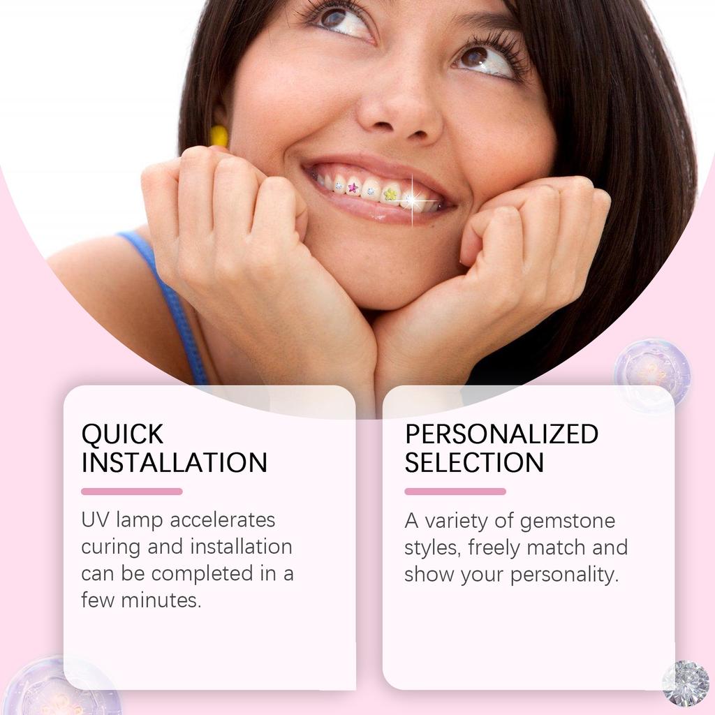 Fashionable Set, Beauty Decorative Diamond Combination, Personality Shining, Up The Smile, Family Use,15ML