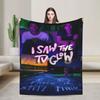 I Saw The Tv Glow  Merch Blankets Super Soft Fleece  Throw Blanket Comfortable Plush Thin Quilt