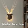 Deer Shadow Night Light Rechargeable 3 Levels Brightness Sleeping Wall Lamp Stepless Dimming Beside Lamp For Bedroom Decor