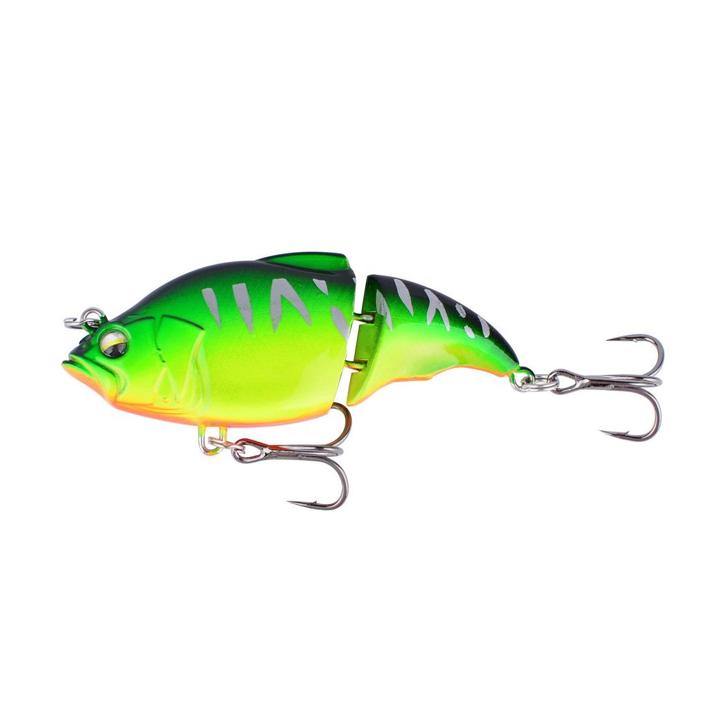 7.5cm/10g Two-Section Floating Minnow Lure: Multi-Section Bionic Bait for Long Cast Fishing.