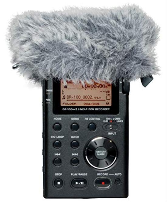 TASCAM WS-11 Windscreen for DR Series Field Recording Music Wild Birds Railway Recording Windshield Effect Outdoor Recording Eliminates Noise Such As
