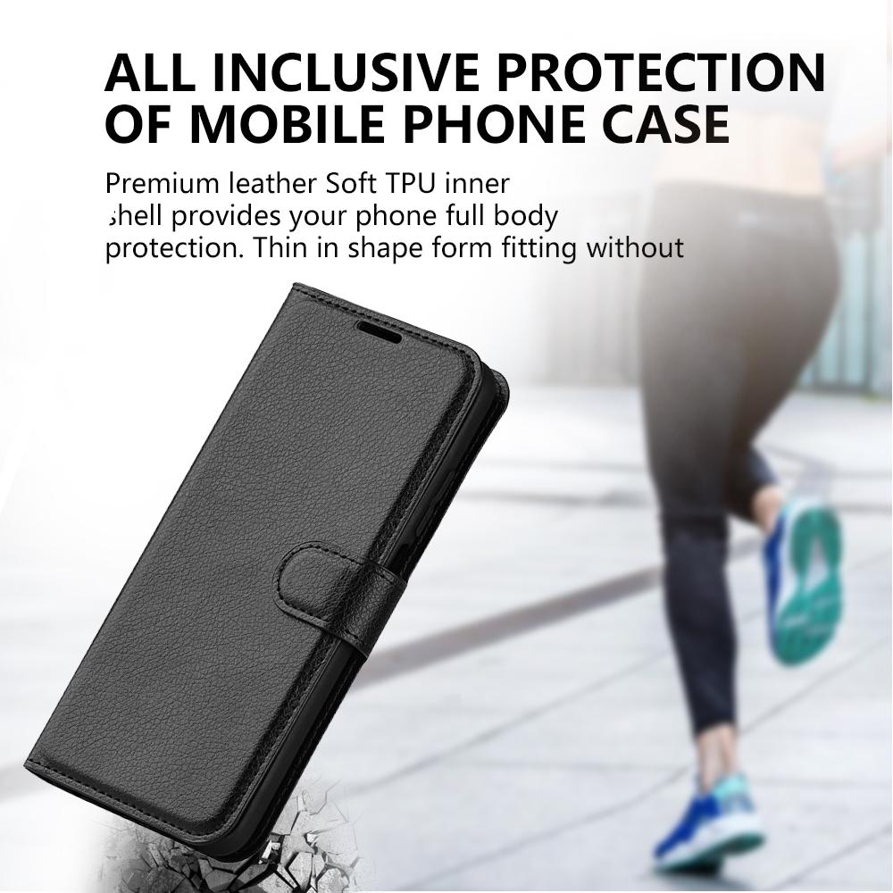 For Nokia X30 5G PU Leather Phone Case Litchi Texture Wallet Protective Phone Stand Cover