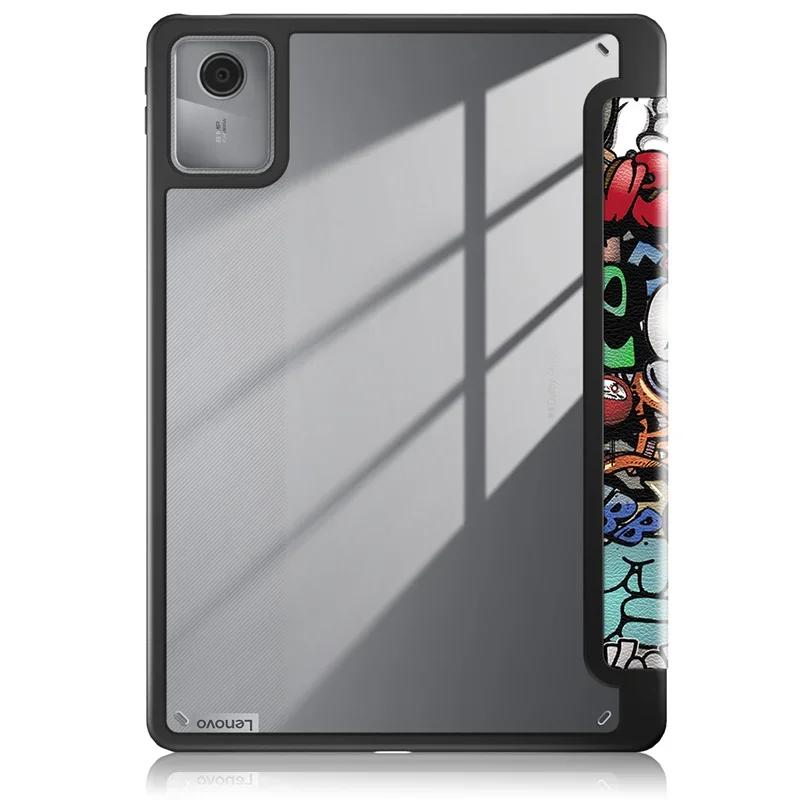 Tablet Case For Lenovo Xiaoxin Pad 2024 Case TB331FC 11'' With Pencil Holder Magnetic Clear Soft Back Cover For Lenovo Tab M11 TB330FU Case