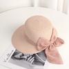 Versatile Style Hat Straw Woven Elegant  Sweet Bow Womens Hatscaps Sunshade