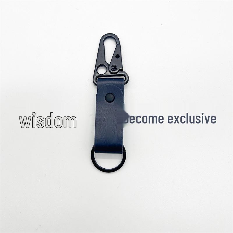 

Outdoor Leather Eagle Beak Keychain - Portable Car Pendant Keyring темно-синього кольору