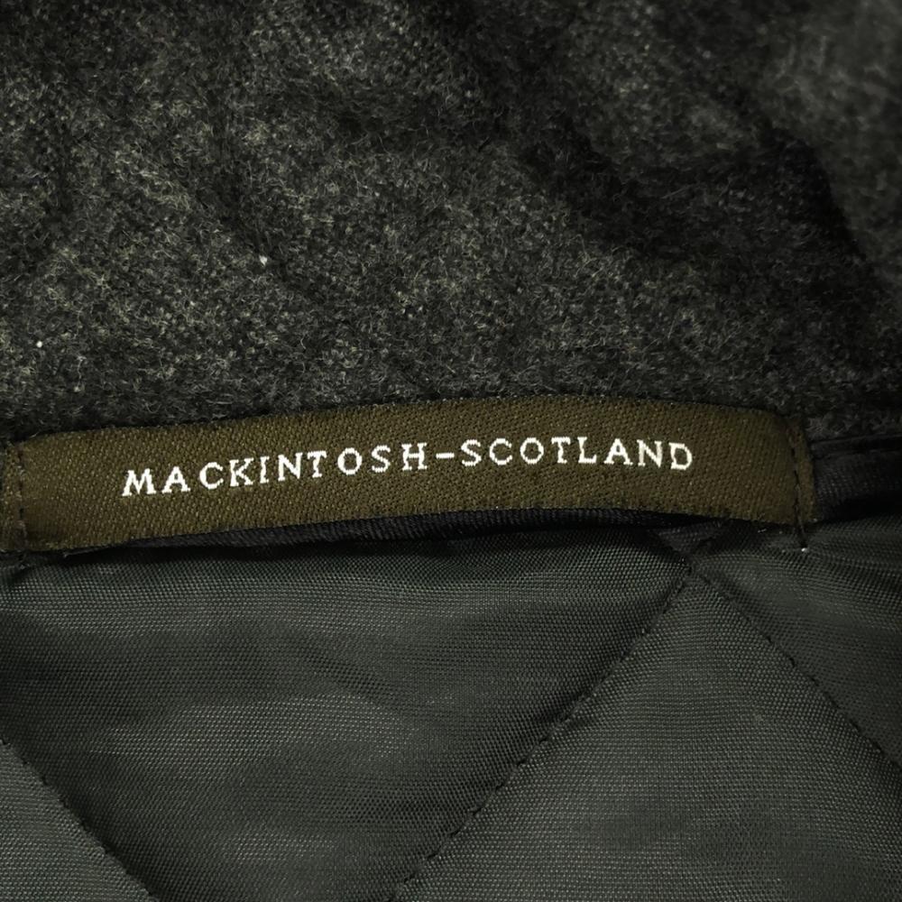 MACKINTOSH SCOTLAND Wool 100% Quilted Coat 34 Dark Gray Women Used