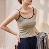 Damski Wysoki Bawełniany Prążkowany Top Kamizelka Letni Wysoki Stan Krótki Seksowny Odzież Wierzchnia Topy