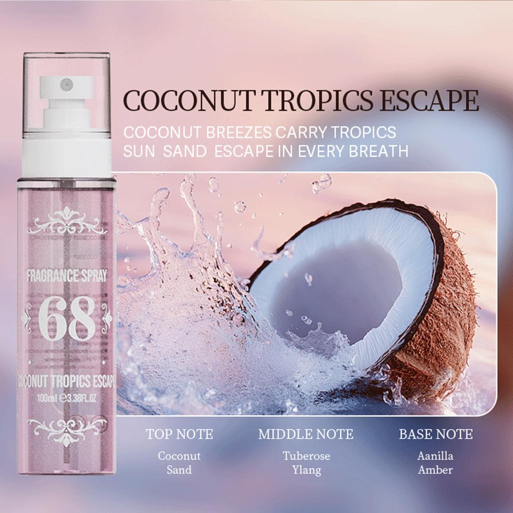 Perfume Spray, Digital Body Spray, Brazilian Long-lasting, Fresh And Elegant Hair Perfume Spray,100ML