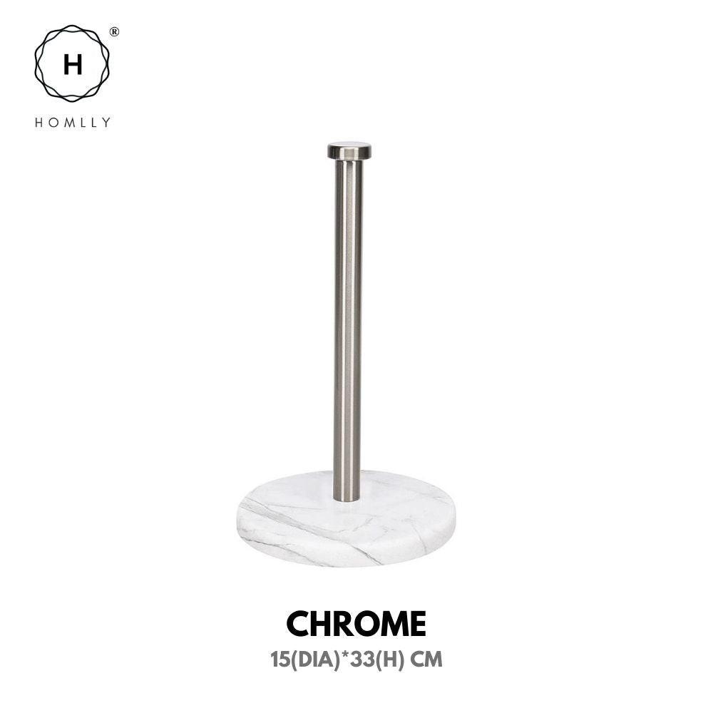 

Homlly Keii Gold Marble Paper Towel Stand Holder ( X2 PCS ) Chrome X2