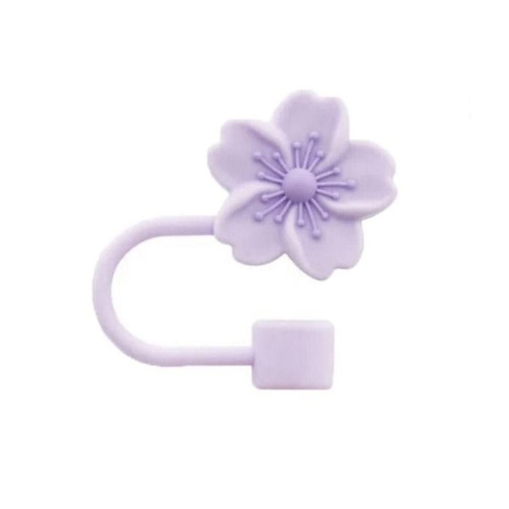 8/10mm Cherry Blossoms Straw Cover Dust-Proof Straw Tips Begonia Flower Straw Topper  Cup 30&40Oz