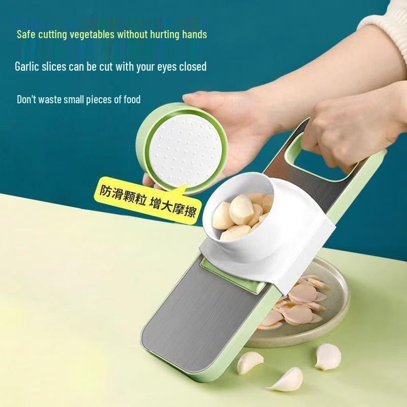 Stainless Steel Multifunctional Vegetable Cutter and Grater with Hand Protector