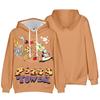 19 Colors Men Women Anime Hoodies New Streetwear Harajuku Casual Pizza Tower Cartoon Printed Hooded Pullover Sweatshirts