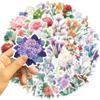 50Pcs Plant Flower Stickers Aesthetic Ins Decals Kids Toy Diy Notebook Bike Phone Luggage Car Waterproof Decoration Sticker