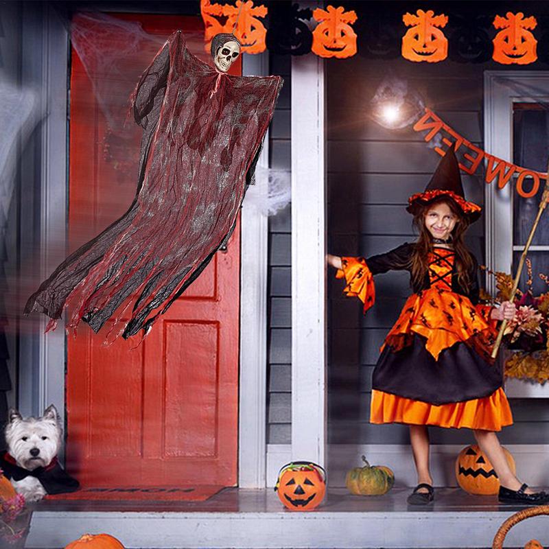 Halloween Skeleton Hanging Ghost Creepy Garden Decoration Hanging Ghost Haunted House Secret Room Bar Props