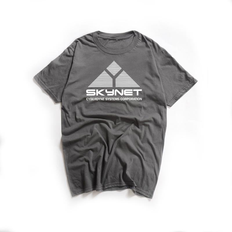 Letní módní tričko 2023 Unisex Dámské Skynet Cyberdyne System Terminator Potisk Trička Schwarzenegger Film Bavlna Swag Trička