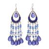 Hollow Drop-shaped Tassel Ear Hook Ethnic Style High-end Earrings for Women