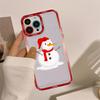 Christmas Cartoon New Year Gift Phone Case For iPhone 16 15 14 13 12 11 Pro Max XS X XR Mini Protective Cover