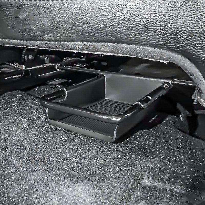 Front Under Seat Storage Organizer for Jeep Wrangler JL JLU 2018-2025 & Gladiator JT -2025 Lower Hidden Storage Box Car Tray