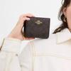 New Coated Canvas Wallet Mini Women's Walnut & Black CW789-IMXAQ