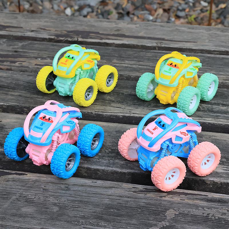 Macaron Inertial Tumbling Off-Road Toy Car for Kids