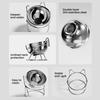 Elevated Tilted Cat Bowl with 304 Stainless Steel Anti Vomiting Raised Cat Feeding Bowl Smooth Mouth Design Pet Food Tool