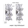 18K Gold-Plated Exquisite Wheat Hoop Earrings with Zirconia Leaves for Women
