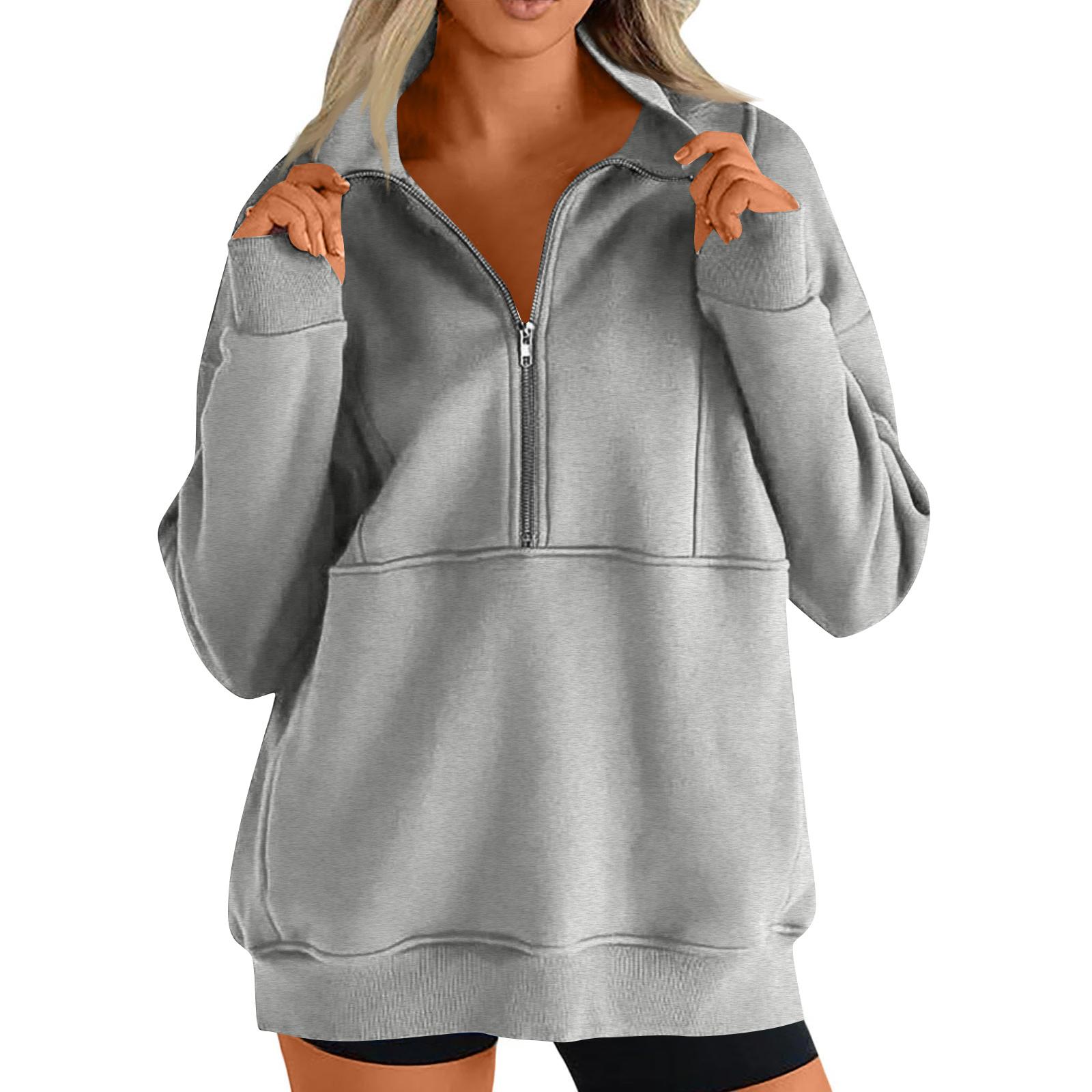 

Женский повседневный пуловер с длинными рукавами и кулиской, свободная одежда оверсайз S