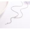 CC 925 Chain Pendant Necklaces For Women Silver Plated Yellow Cubic Zircon Wedding Party Accessories Fine Jewelry CCN356