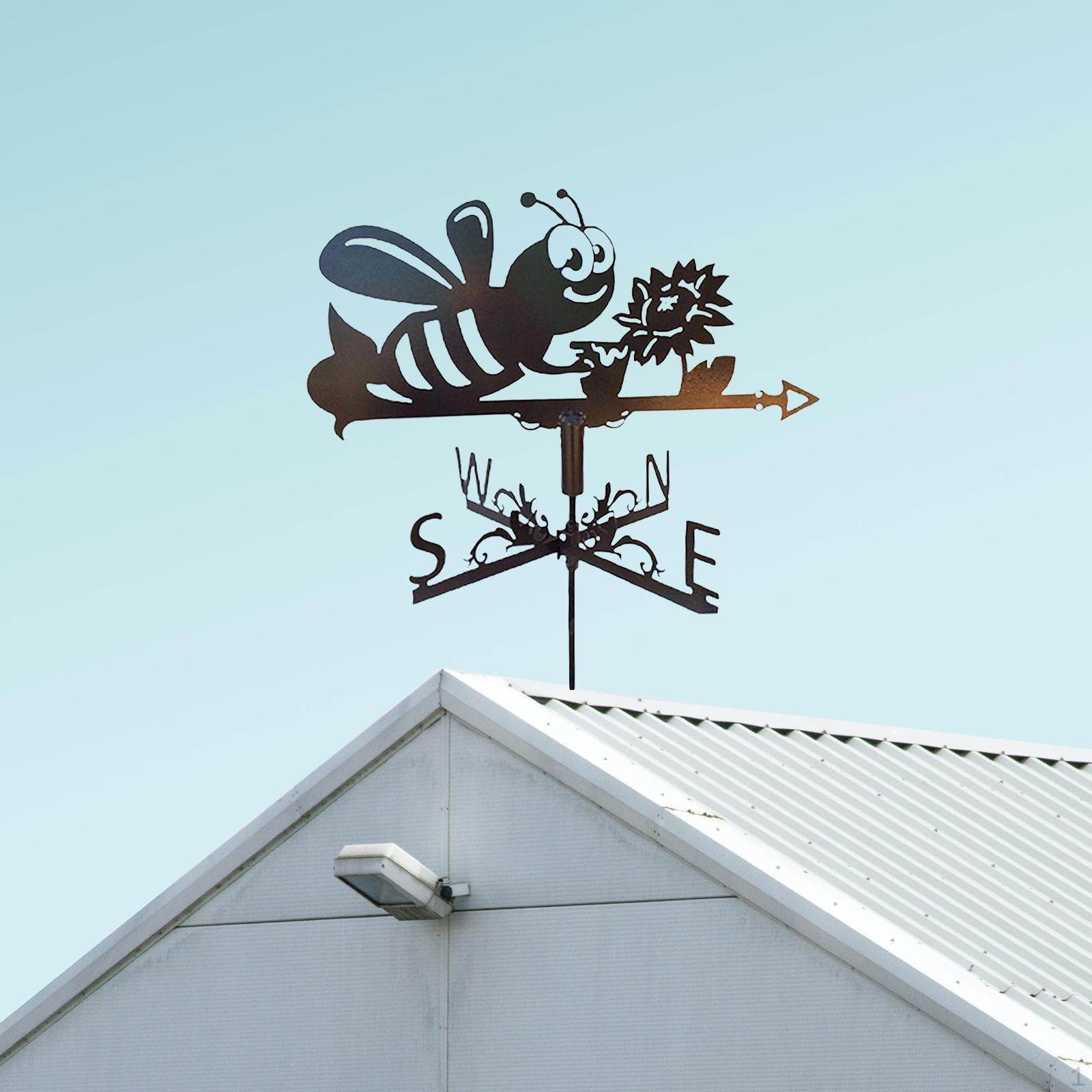 

Retro Weather Vane Wind Direction Indicator, Yard Measuring Tools Bee