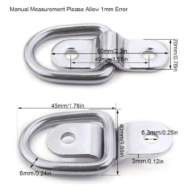 Versatile Trailer Tie Down Heavy Duty Trailer Hook Fit for ATV Truck & Trailer