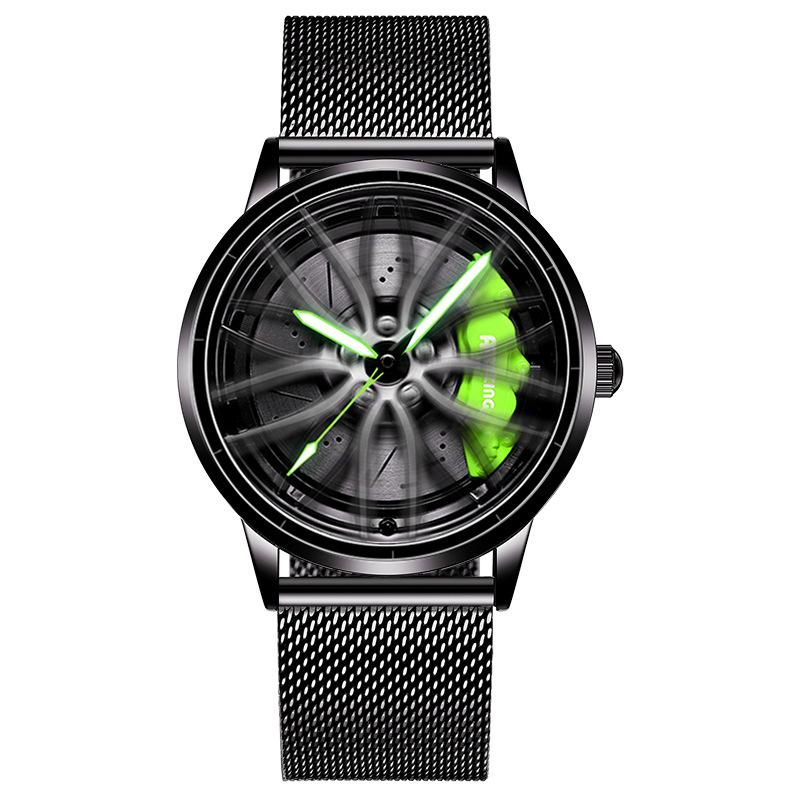 Ceas cu butuc de roți TE37 original SVJ, ceas tridimensional, cu masă rotativă, masă de modificare a mașinii, impermeabil, luminos, hidraulic, pentru bărbați