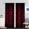 Flat Printing Drapes Swirls Floral Leaves Versatile Polyester Without Electricity Holiday Decorations Indoor Curtain Made Of