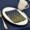 Pack of 20 Strong Absorbent Disposable Napkins Gold Foil Designs for Birthday Christmas Party Occasion Use
