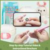 Lop-Eared Rabbit Wool Diy Set Simple Crochet Doll Ornament Decoration Birthday Gift English Manual