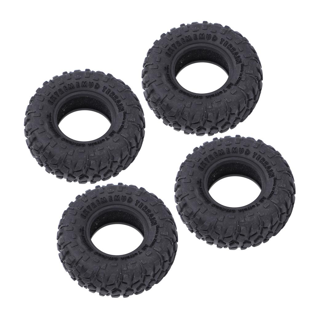 4 STÜCKE RC Modellauto Reifen 1,0 Zoll 55x19mm Gummi RC Crawler Autoreifen für Axial SCX24 FMS FCX24 AX24