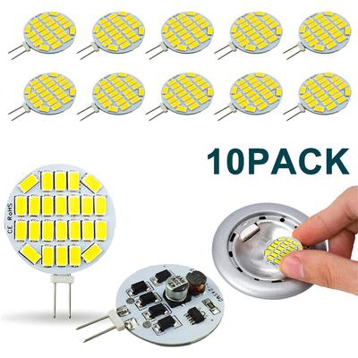 LED G4 Round Spotlight Bulb 10pack AC12V-48V 3W 5730 24leds Range Hood Lights
