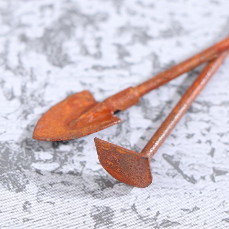 1:12 Dollhouse Mini Shovel Hoe And Pitchfork Farming Tools Fairy Garden Tool