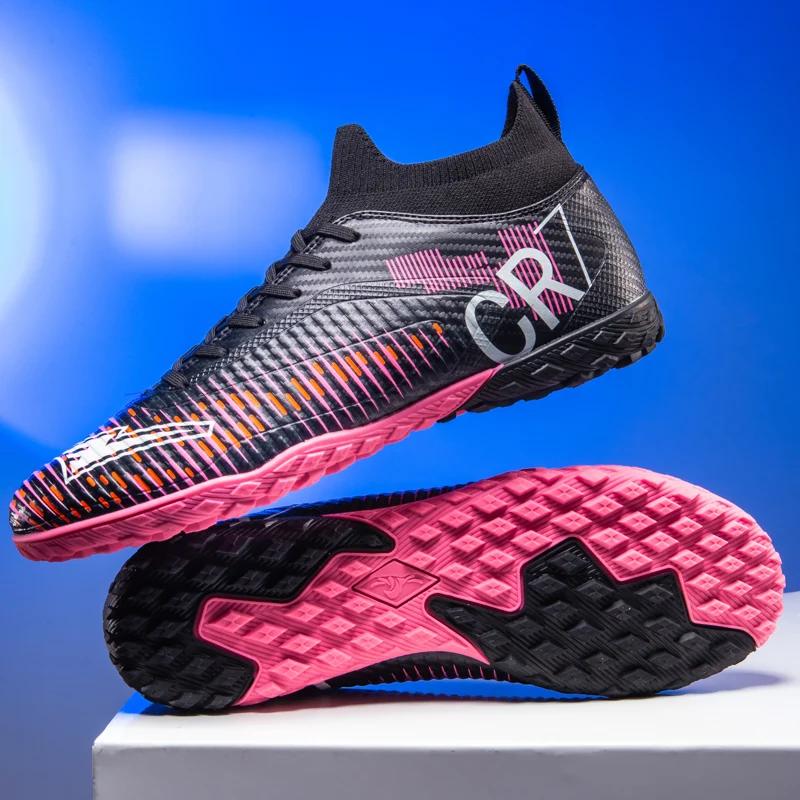 New Men Football Boots Cleats Grass Non-Slip Match Sneakers Indoor High-Top Futsal High-Quality Soccer Shoes -Selling Fg/Tf