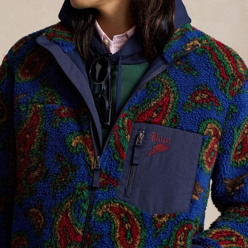 Polo Ralph Lauren Paisley Print Fleece Jacket MNPOKNI16823760-410