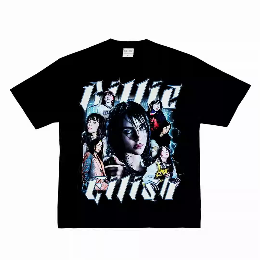 

Billie Eilish MultiPortrait Graphic TShirt 100 Cotton Edgy Pop Merch Unisex Oversized Streetwear Summer Casual Tees 4XL