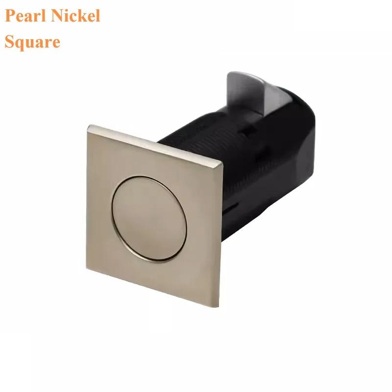 

2Pcs Round Square Push Button Latch Lock RV Camper Boat Yacht Drawer Cabinet Door