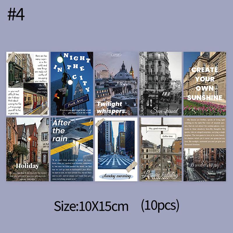 15pcs/set INS Postcards Vintage Decorative Card Photo Props Diy Wall Background Home Decoration Bedroom Wall Sticker Posters