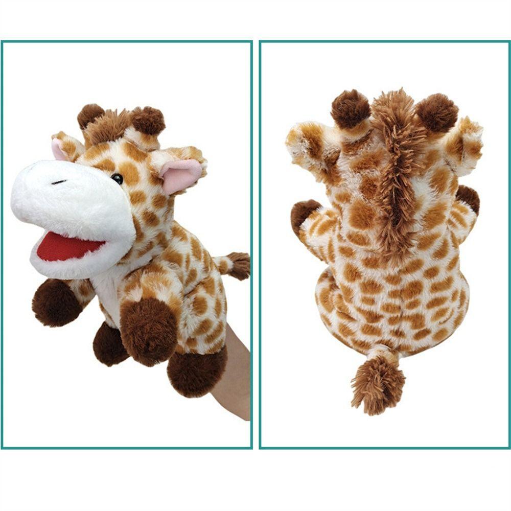 Movable Mouth Plush Hand Doll Jungle Animal Animal Hand Puppets Children Gift Teaching