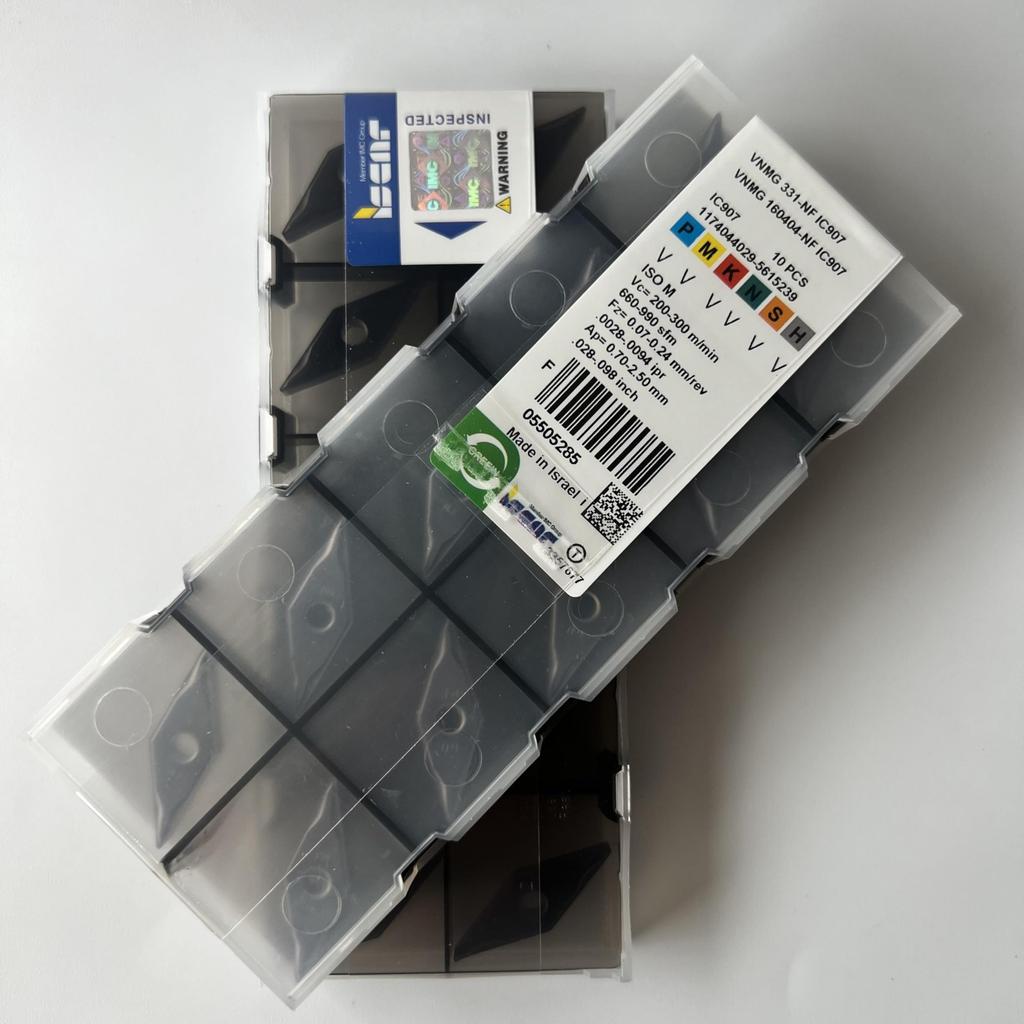 ISCAR / VNMG160404-NF IC907 / Industrial Indexable Carbide Inserts 10 Pcs