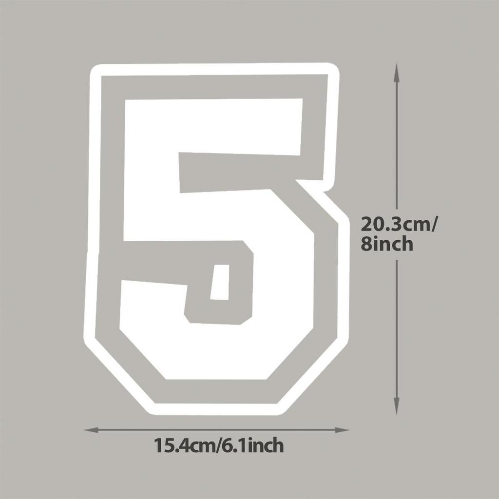 White Numbers 0-9 Iron On Patch Easy To Print For Jersey T-Shirt Parches Ropa Hoodies Diy Stickers Heat Transfer Washable