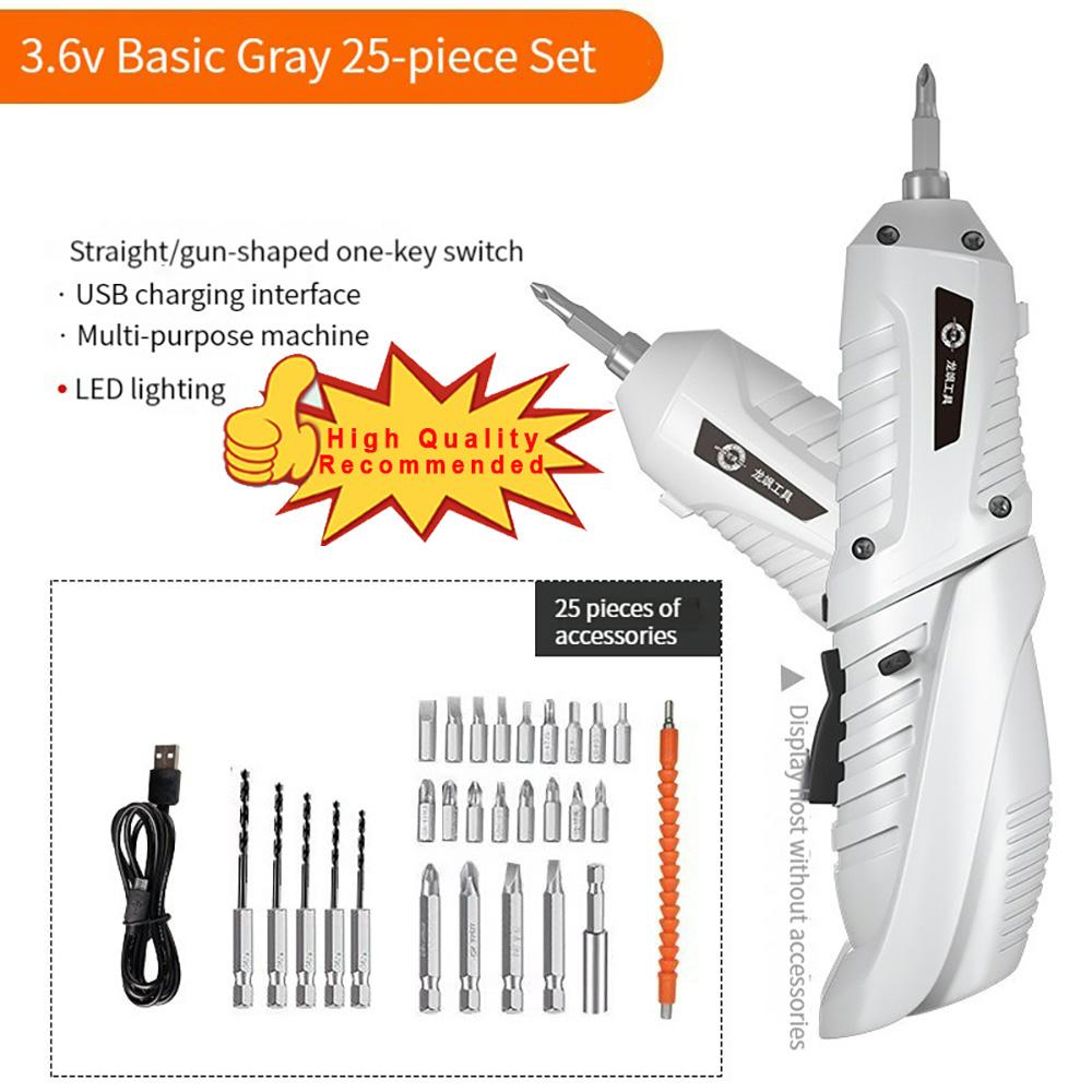 Șurubelniță electrică de uz casnic Mașină de găurit cu impact fără fir reîncărcabilă Mini găurit electric fără fir Set de șurubelnițe Loturi electrice