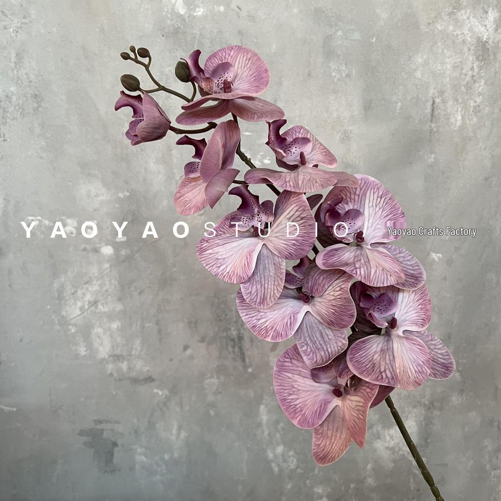3D Printed Phalaenopsis Orchid, 9-Head Nordic Wedding & Dining Decoration, Floral Art Film Prop